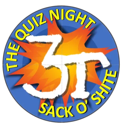 The Three Tuns quiz night sack of shite logo